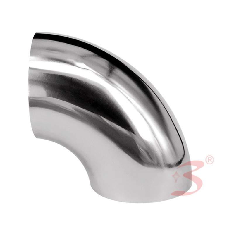 不锈钢201材质2.0厚装饰弯头口径203~32590度镜面亮光配件弯管