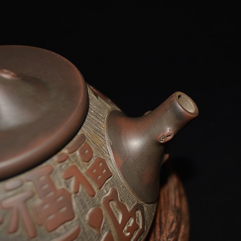四大名陶坭兴陶手工仿生石瓢茶壶紫砂工艺陶瓷茶具普洱红茶泡茶器