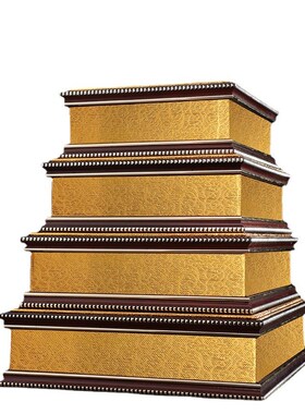 木质莲花底座佛像垫高观音菩萨底座托架供奉坐台方形底托