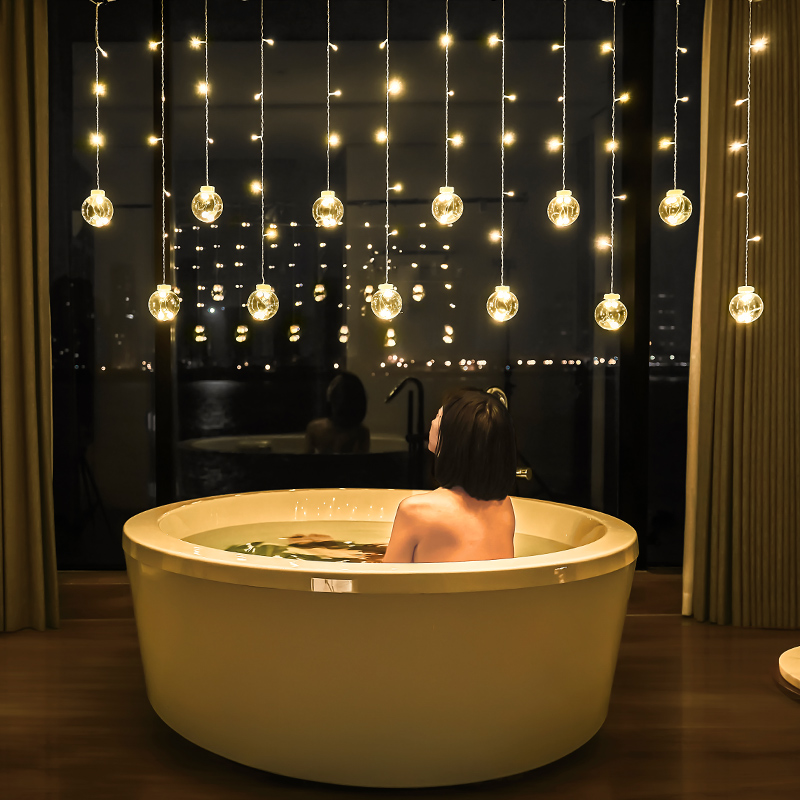 led窗帘星星灯生日场景装饰品氛围房间布置小彩灯闪灯串灯满天星