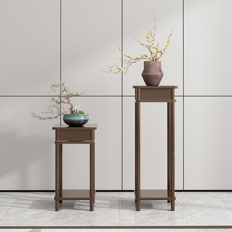 中式花盆摆件置物实木花架子多肉室内落地式客厅吊兰阳台简约绿萝,住宅家具,花架/花几,淘宝优惠券,粉丝福利购,淘宝优惠卷
