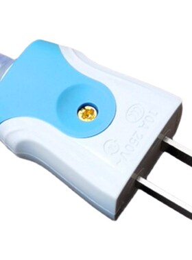 5只装不带线2二极母头抗摔烂两脚插头白色二脚二极电插头两项旋转