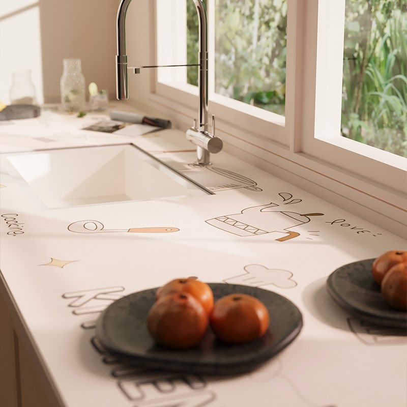 PVC皮革厨房满铺台面垫防水防油洗手台防烫隔热免洗可擦保护碗垫,居家布艺,淘宝优惠券,粉丝福利购,淘宝优惠卷