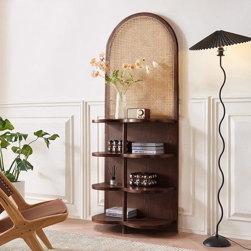 中古实木藤编屏风隔断客厅卧室花架入户玄关置物架复古小户型座屏,住宅家具,座屏,淘宝优惠券,粉丝福利购,淘宝优惠卷