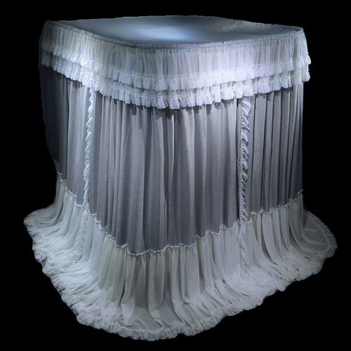 新款床帘豪华导轨蚊帐三开门防尘顶家用2m落地宫廷加厚铝合金支架