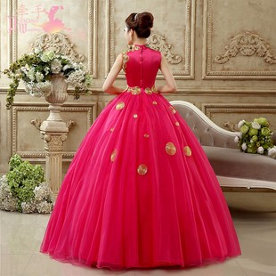 艺考礼服2021新款 女生独唱演出服蓬蓬裙合唱舞台表演年会主持服装