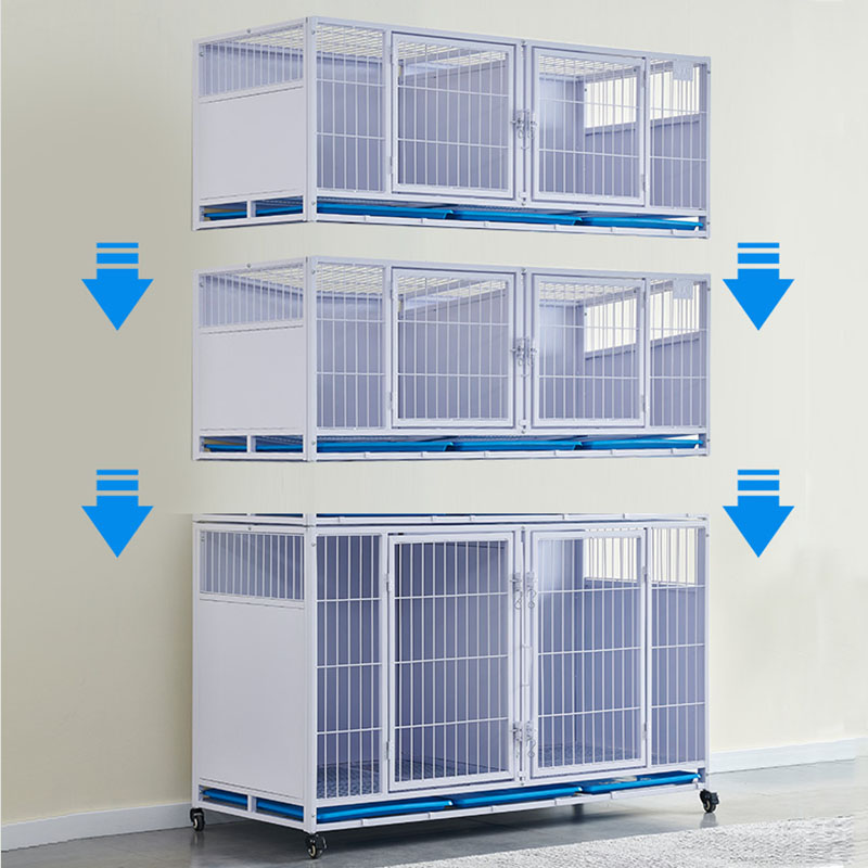 新品隔离笼组合三双层隔板加粗猫狗笼宠物店医院寄养展示繁育犬舍
