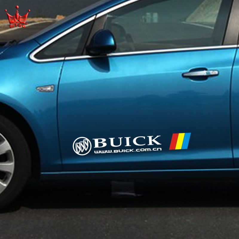 别克威朗GS 凯越英朗GT/XT车门车贴纸 君越昂科威改装挡划痕