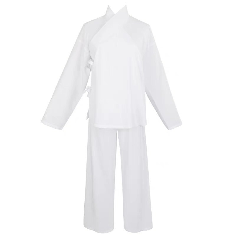 琉鱼汉服春秋款汉服中衣中裤男女白色曲交领明制打底内搭套装,女装/女士精品,汉服半身裙,淘宝优惠券,粉丝福利购,淘宝优惠卷