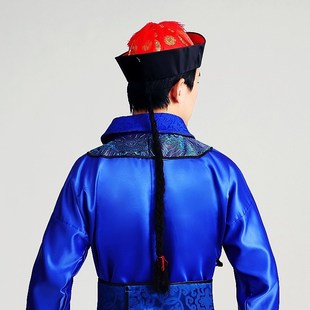 清朝官帽皇帝皇后太监小兵帽子一品大臣王爷朝珠披肩顶戴花翎配饰