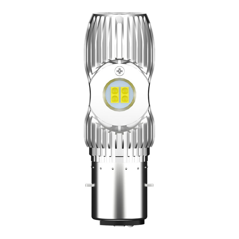 电动车灯摩托车led大灯超亮强光内置改装12v48v60v远近光前大灯泡