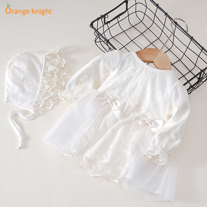 新生婴儿儿衣服超洋气女宝宝裙子周岁礼服公主裙百天衣服春秋长袖