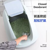 猫砂盆超大号全封闭质量好防臭防外溅60斤50斤特大号70 80缅因猫