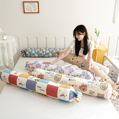 全棉大号儿童长条圆柱抱枕头床上睡觉夹腿抱着侧睡婴儿糖果枕枕套