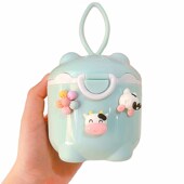 卡通婴儿奶粉盒便携式 盒宝宝辅食米粉储存密封防潮罐 外出奶粉分装