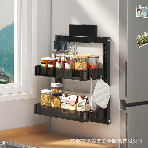 毛厨房置收物架壁挂式门Z-GL2302后挂篮家用料纳架浴室可调节调巾