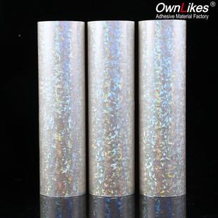 厂CCG家直供bopp镭射热裱膜预璃涂膜素面告玻照片广加碎热覆盖保