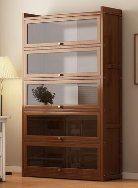 书架物易架落地简置墙家用书柜带门防尘储物柜客厅置物柜靠收FH85