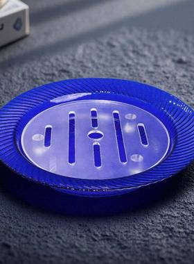 晶鑫餐具F76T9HTJ玻三璃水果盘新款具轻奢高档文鱼刺身高端干冰盘