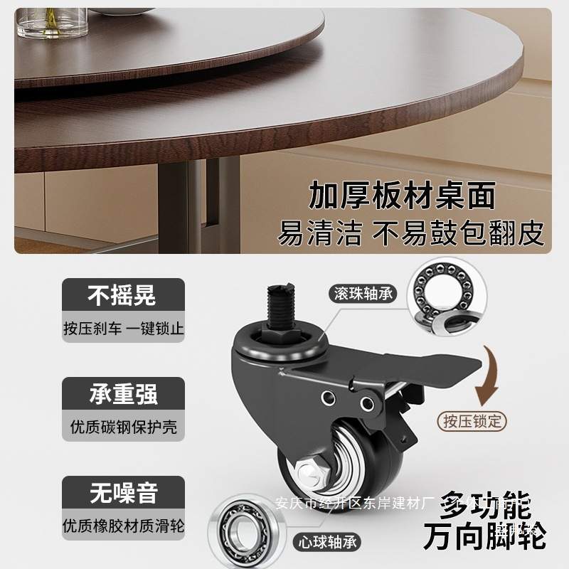 可折叠新型隐形桌子折叠餐桌出租房饭桌多功能餐桌家用折叠桌圆桌