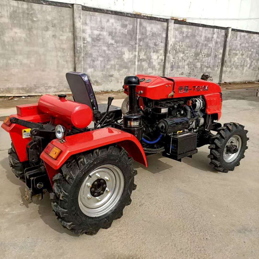 大棚果园用34耕四驱机轮式田拖拉0四缸小型柴油四轮TY350拖拉机