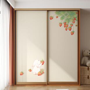 衣柜贴纸翻新自粘衣橱玻璃门拉门柜子柜门移门美化翻新改造贴画