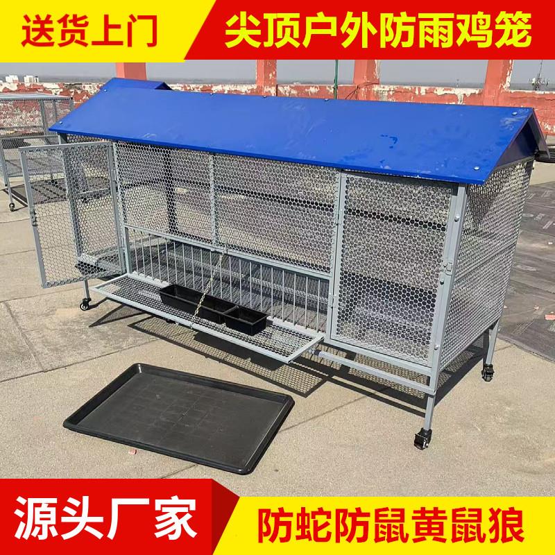 鸡笼家用室外防黄鼠狼饲养笼铁丝网鸽子鸭兔不锈钢芦丁鸡密养殖笼