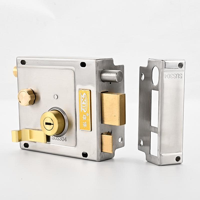 69豪华老式锁大门防家盗门NAF用外装门锁车9库防盗铁木门厂家直供