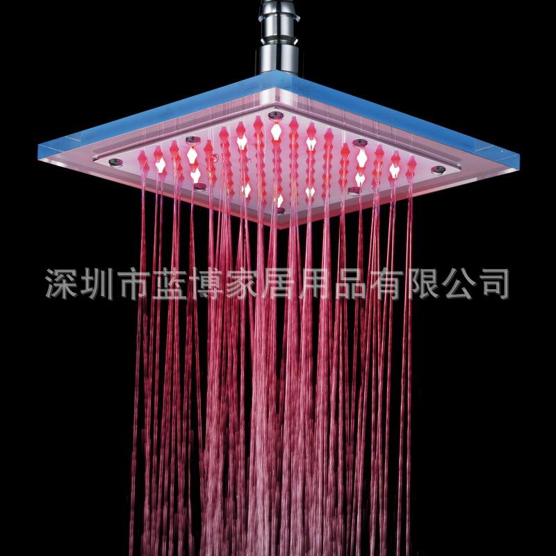 le顶d彩光顶喷七L8030-B5ED七彩自变色淋浴8寸圆发形喷8030-B5