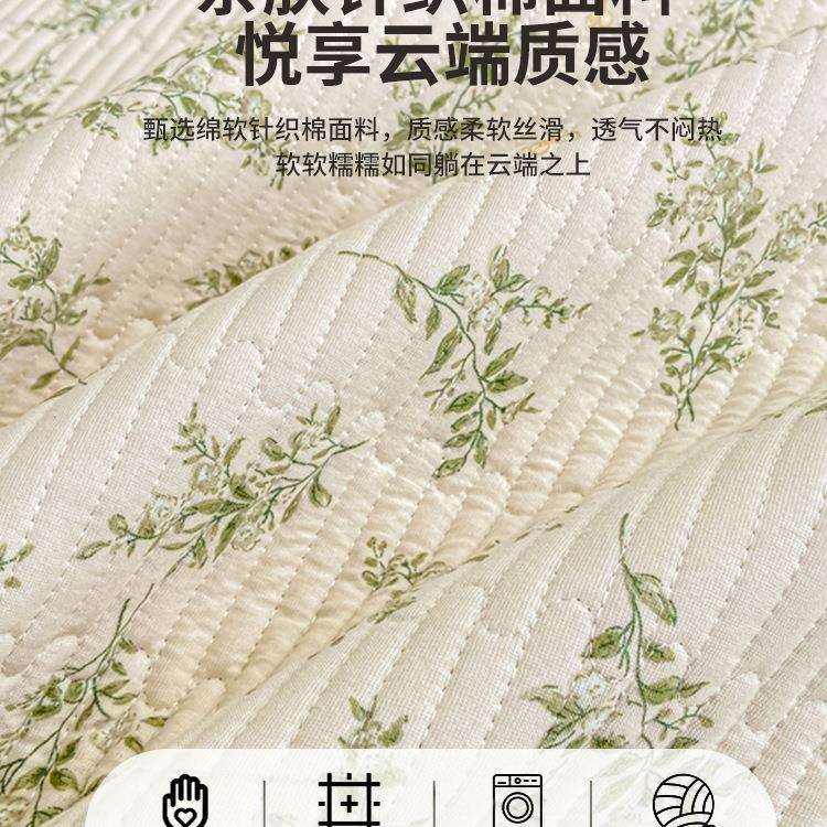 A双层纱床盖单件205款YAE2四季通类用榻榻米防滑新夹棉床单人三件
