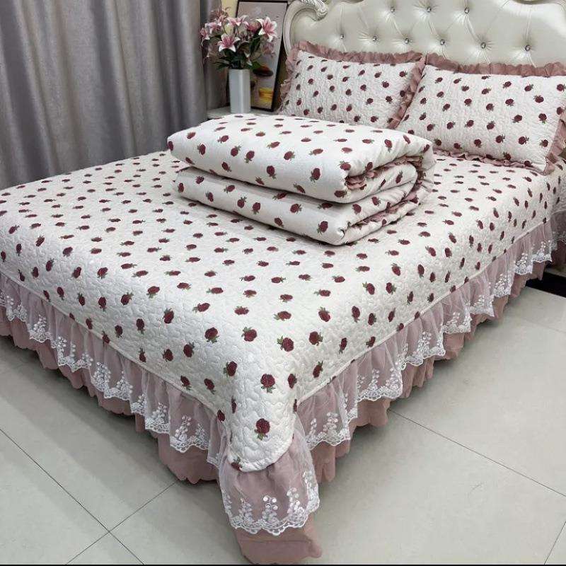 类母婴小级提花竺棉双层纱四件套单床盖三件套OED被A套四套四季件