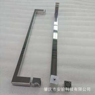 工简钢约不锈拉手支方管厂亮光浴室门XXM单把手加厚实心执手头