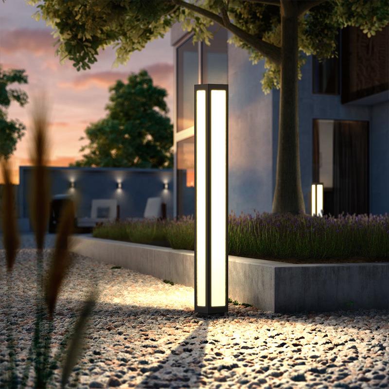 亚克力坪灯现代院灯方形户外防水花园草景观灯0l庭77428ed铁艺22v