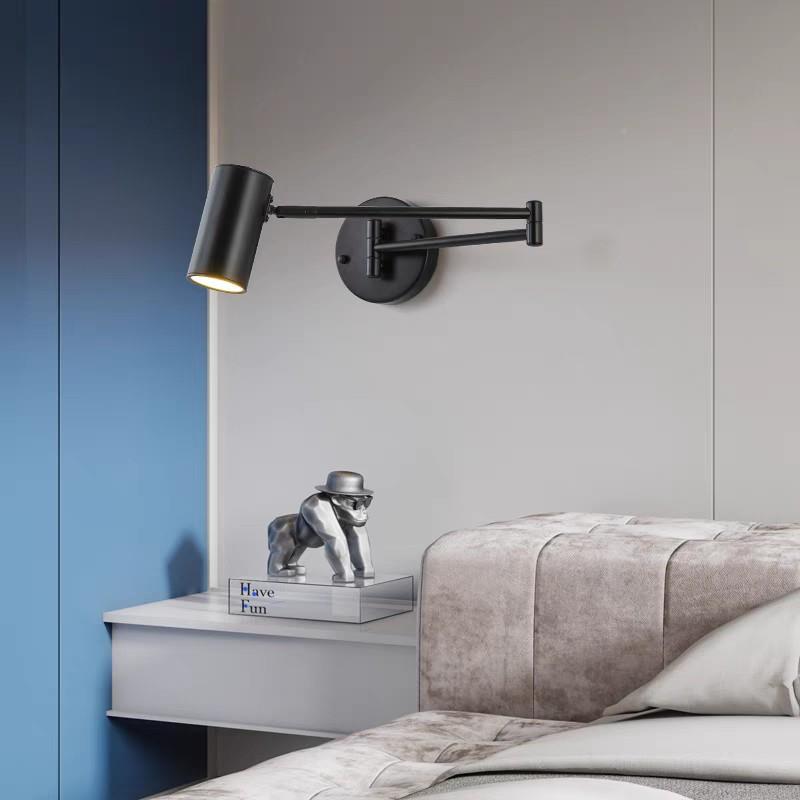 轻奢叠伸缩卧室床头阅带读灯752可调光折开房关现创意书摇臂墙壁