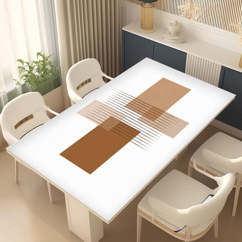 简垫约皮革布餐p桌垫防水防油垫防烫桌家用茶皮革桌垫几vc餐桌大