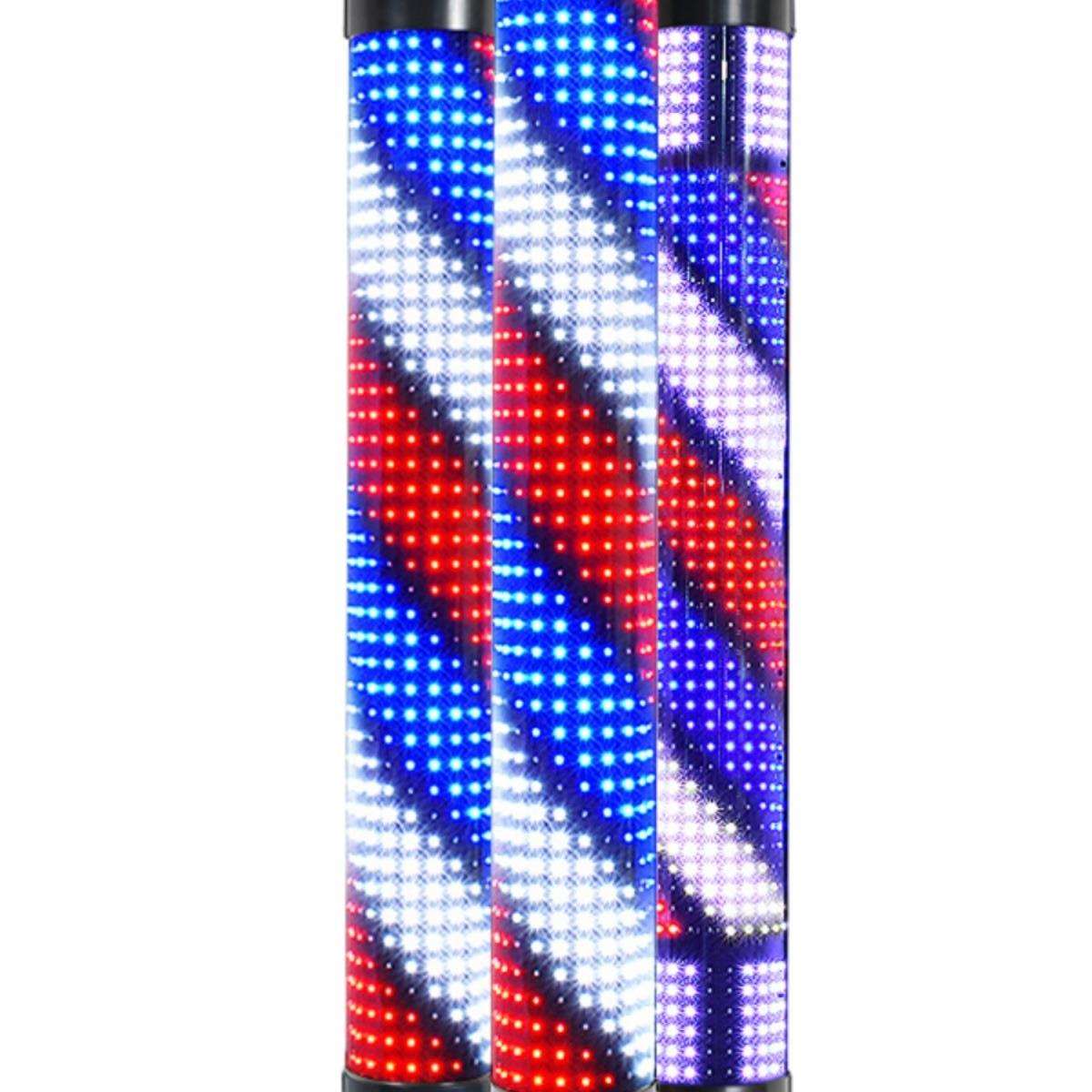 美发转灯ed古发廊转灯理发l店985标志灯箱挂壁复灯新款挂墙外户防