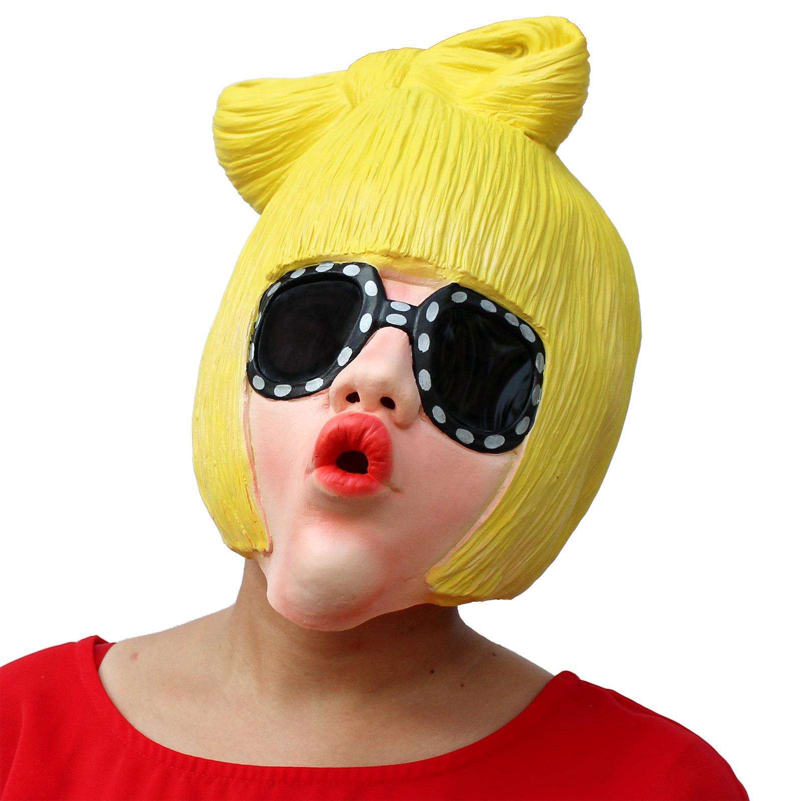 万圣节cosp59la搞面怪乳面胶具LyadyGaga可爱化妆舞会装扮道具具