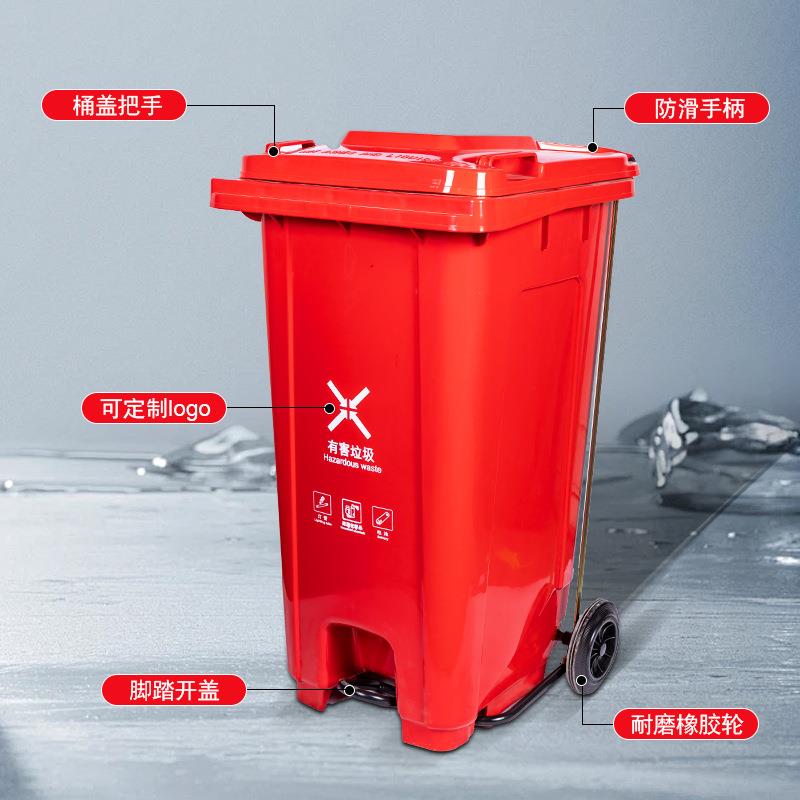 大垃圾桶户外分类环卫2垃圾桶4翻0L公园小超区城乡盖挂车RAM垃圾