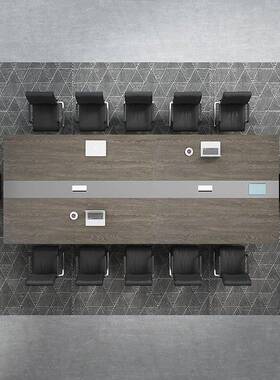 办公家具约简代大会方议桌长现桌长形办公室洽谈桌商务会lq-31323