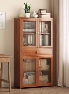 书卧柜落地简易书架客厅置物家靠墙收纳柜室柜子储架物用10030268