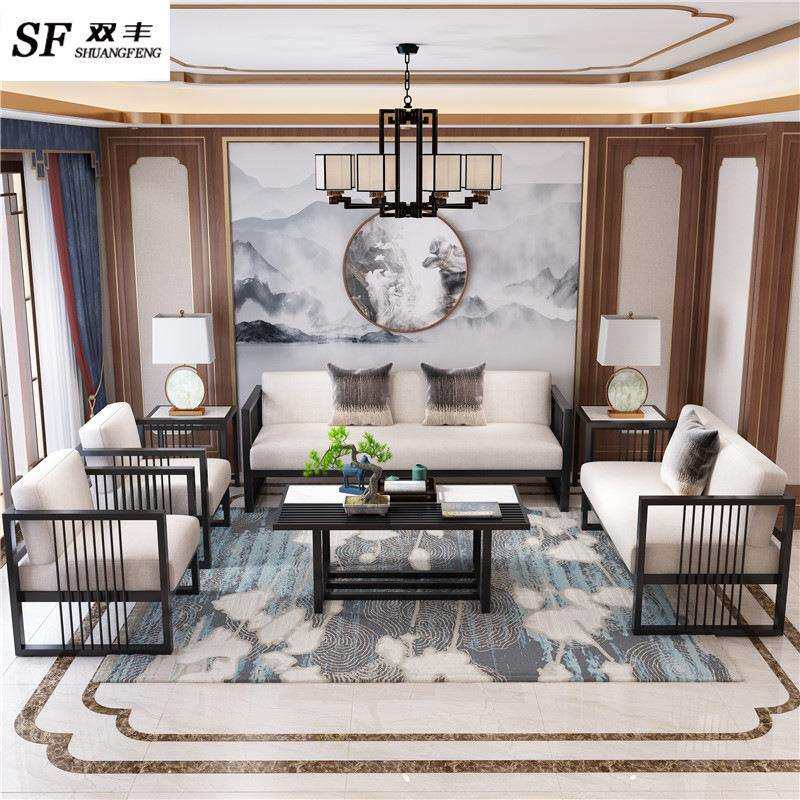 办公室谈发酒店VIP洽室创意式会客卡座新QKS中客沙厅沙发茶几组合