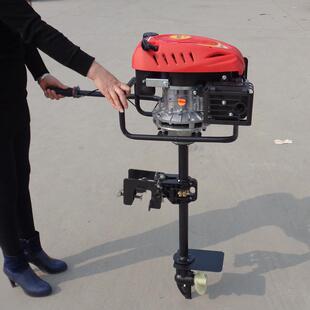 饶阳船挂机汽油风冷挂机4冲程-15马力舷外机螺旋桨船用马达