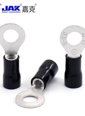 缘RV3.5-6标紫铜O型冷压国端子铜接圆形预绝接线头线鼻子电线BKU