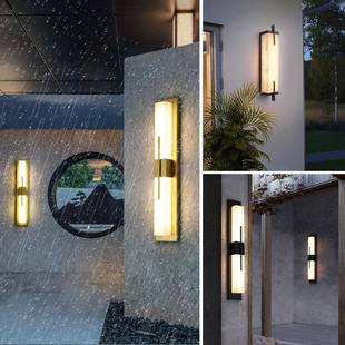 跨境壁灯墙灯户防水庭院2029楼外梯网红le室d外台过阳道新中式 客