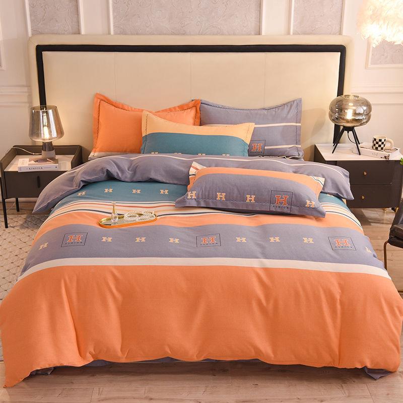 新款四季加VQB厚床亲肤棉磨件毛纯棉四件套全床单被套三套上用品