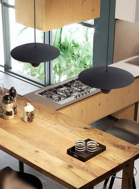 餐厅简吊灯现2代简约黑骑士岛台吧飞碟吊台灯205极创意AYO圆桌餐