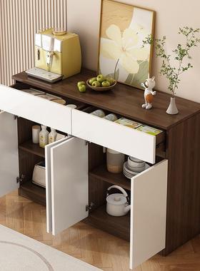 餐靠边柜一体墙置物柜客厅茶水柜家用厨10035578橱柜碗柜家用房柜