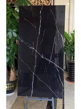 规XCY大格工程黑色通体大理石耐磨防滑地0面砖7X50150深色地砖亮