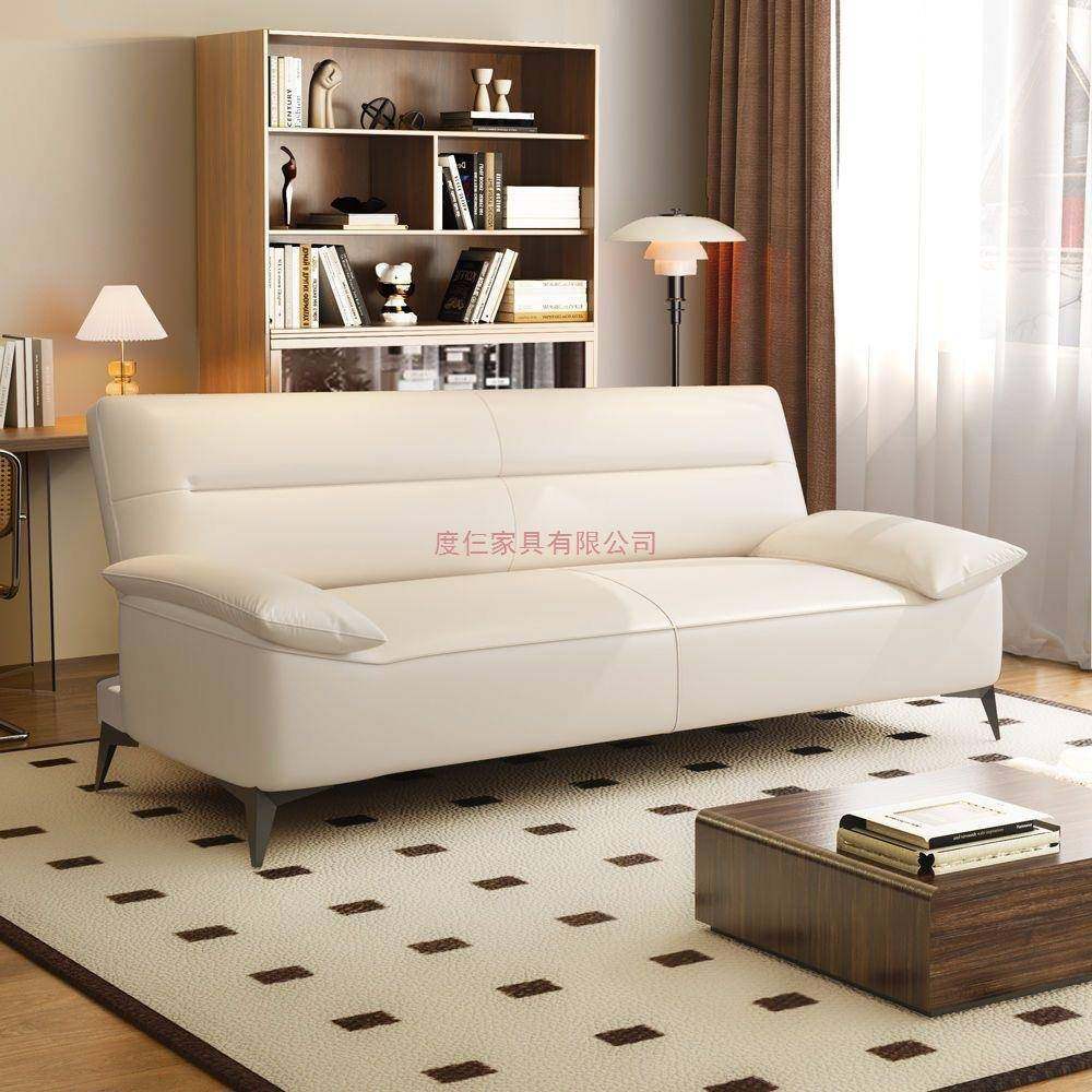 猫抓皮沙TRT发厅一床体两用简约现小户型客出租房办代公室可折叠