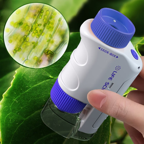 儿童显微镜手持便携式高倍高清放大镜生物科学观察探索套装礼物